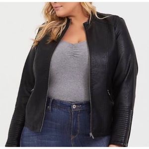Torrid Faux Leather Moto Jacket